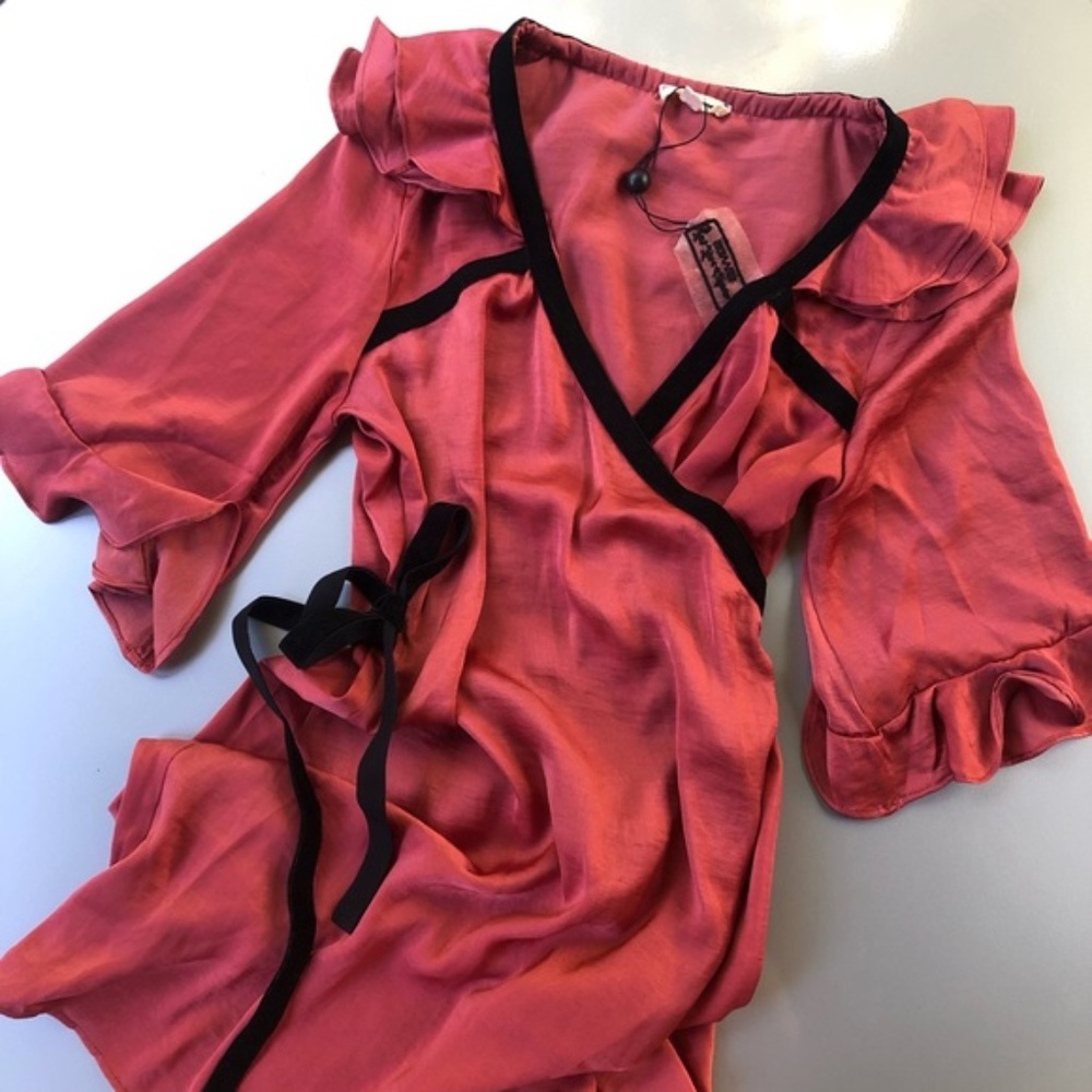 Aileen Ruffle Robe For Love and Lemons